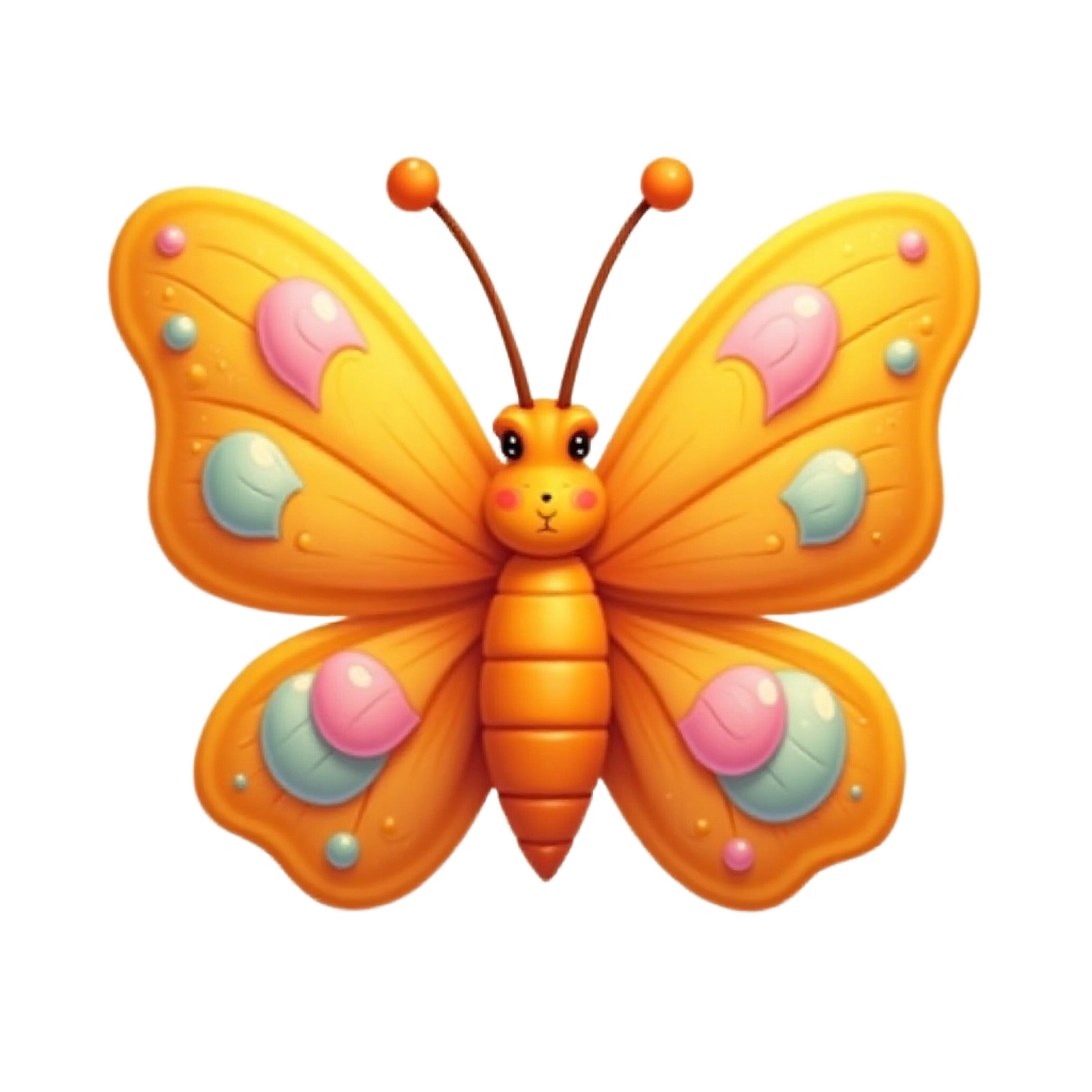 Colorful Cartoon Butterfly